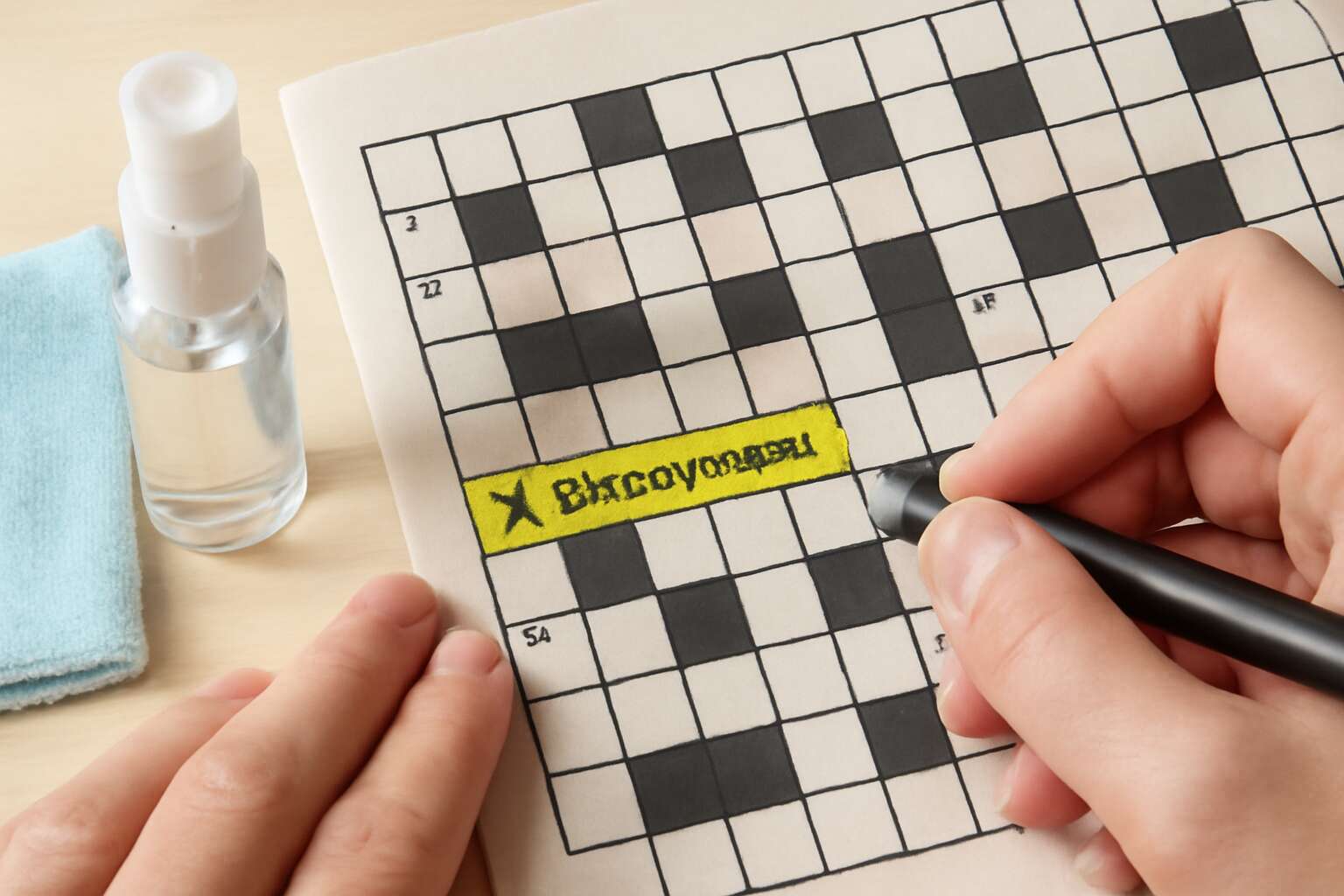 disinfectant crossword clue