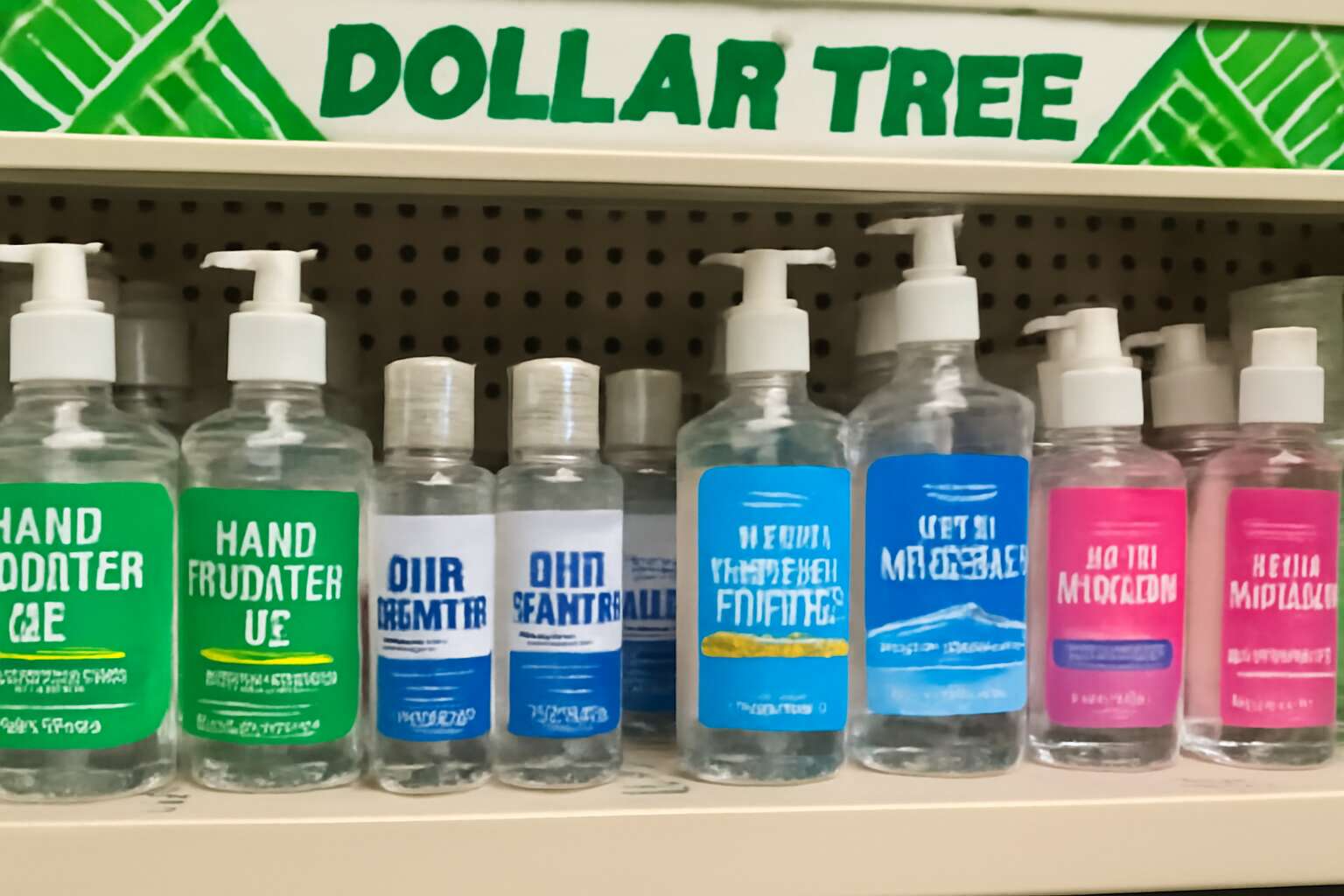 hand sanitizers at dollar tree