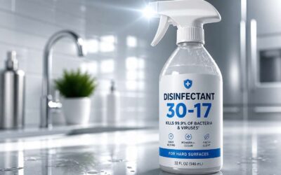 Disinfectant 30-17 kills 99.9% of germs in 60 seconds.